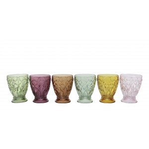 Set 6ks barevných skleniček na vodu Saint-Émilion - Ø 8*10 cm / 200ml