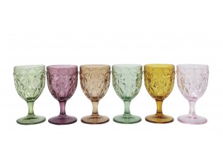 Set 6ks barevných skleniček na víno Saint-Émilion - Ø 8*15 cm / 250ml