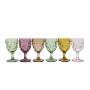 Set 6ks barevných skleniček na víno Saint-Émilion - Ø 8*15 cm / 250ml