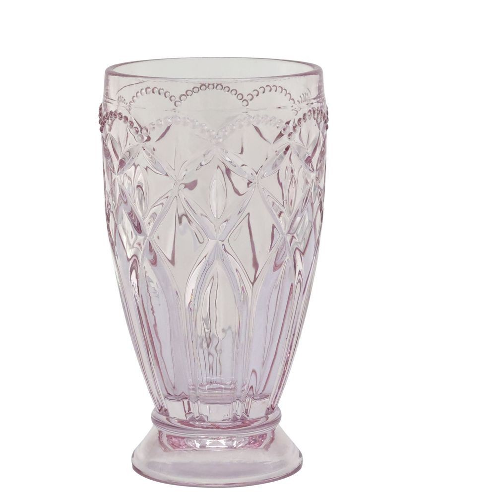 Růžová vysoká sklenička na drink Saint-Émilion - Ø 8*15 cm / 350ml