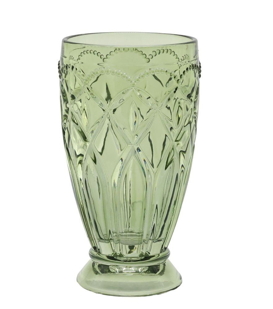 Zelená vysoká sklenička na drink Saint-Émilion - Ø 8*15 cm / 350ml