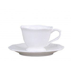 Porcelánový šálek s podšálkem espresso Provence lace - 7cm / 100 ml