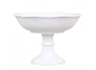 Porcelánová mísa na noze Provence lace - Ø 22*15 cm / 900ml