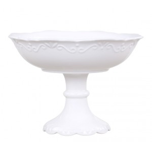 Porcelánová mísa na noze Provence lace - Ø 22*15 cm / 900ml