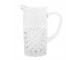 Skleněný džbán s diamantovým brusem Lorient - 20*11*22 cm / 1150ml Chic Antique
