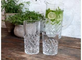 Sklenička s diamantovým brusem Lorient - Ø 8*15 cm / 400ml