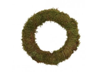 Zelený věneček z přírodního mechu - Ø 20*5 cm