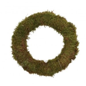Zelený věneček z přírodního mechu - Ø 29*5 cm