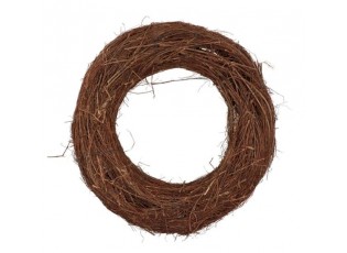Hnědý věnec z jilmových větví Elm Branch - Ø 50*14 cm