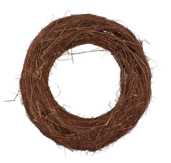 Hnědý věnec z jilmových větví Elm Branch - Ø 50*14 cm