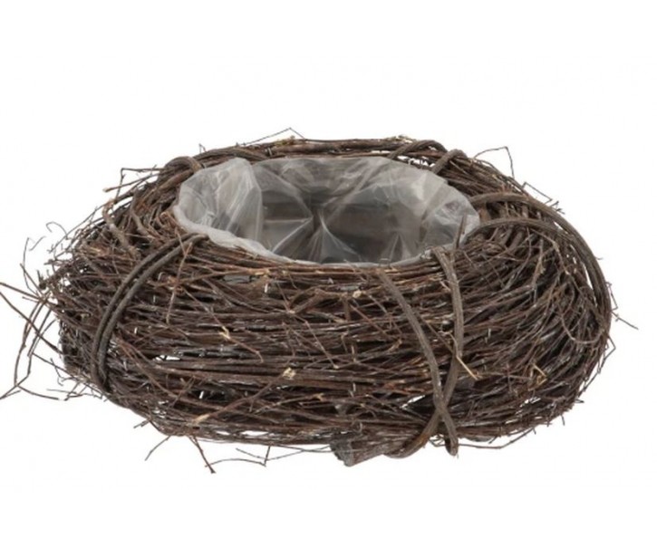 Šedý květináč věnec z jilmových větví Elm Branch - Ø 30 cm daan kromhout