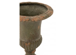 Zelený antik květináč Antiqou French - Ø 48*71 cm