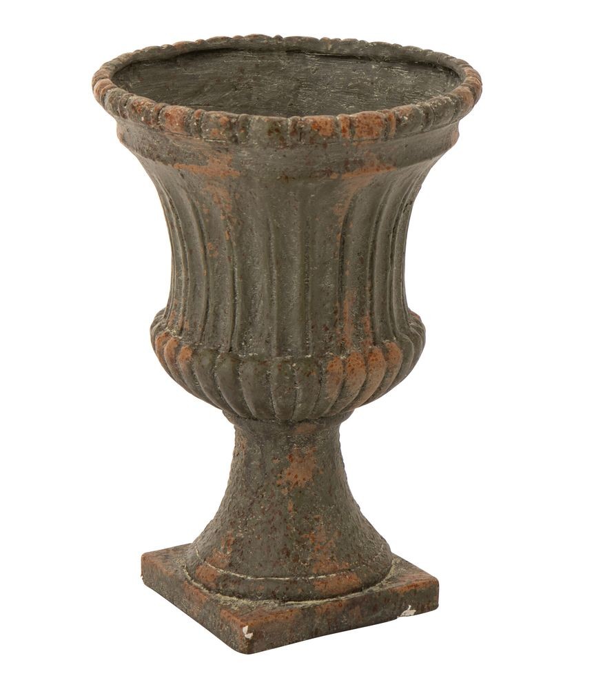 Zelený antik květináč Antiqou French - Ø 40*56 cm