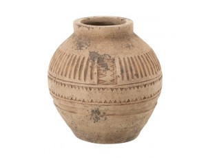 Béžový antik květináč / váza Antiqou French - Ø 28*28 cm