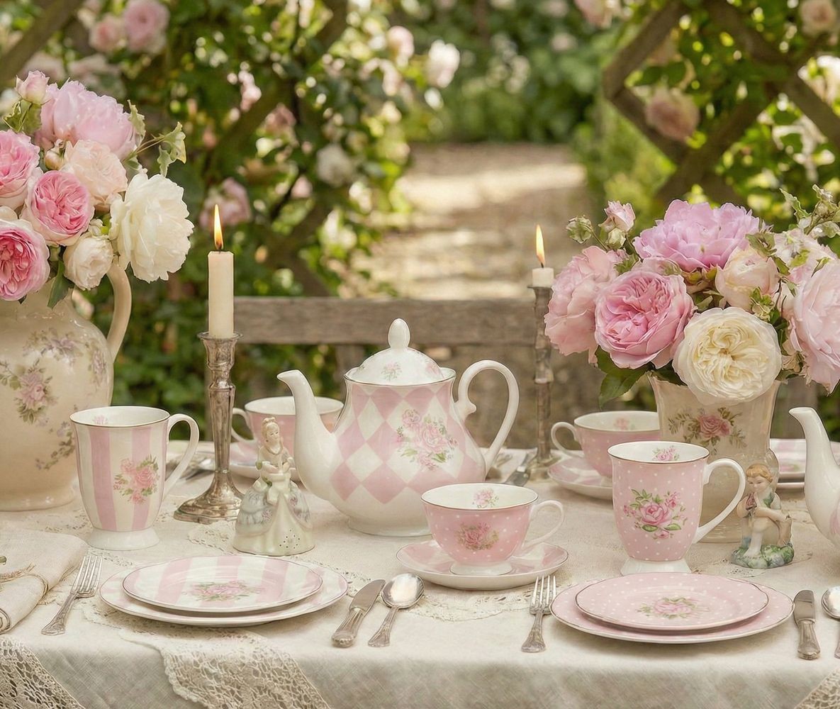 Bílo-růžový hrnek s růžičkami Sweet Roses - 12*8*10 cm / 300 ml Clayre & Eef Bílo-růžový hrnek s růžičkami Sweet Roses - 12*8*10 cm / 300 ml Clayre & Eef