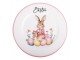 Dekorační plastový velikonoční talíř s králíčkem - Ø 33*1 cm Clayre & Eef