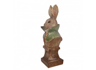 Decorative Figurine Rabbit 12x8x26 Cm Gold Colored Plastic - 12*8*26 cm