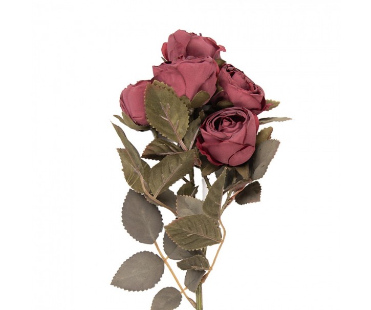 Artificial Flower Rose 43 Cm Red Plastic - 8*13*43 cm Clayre & Eef