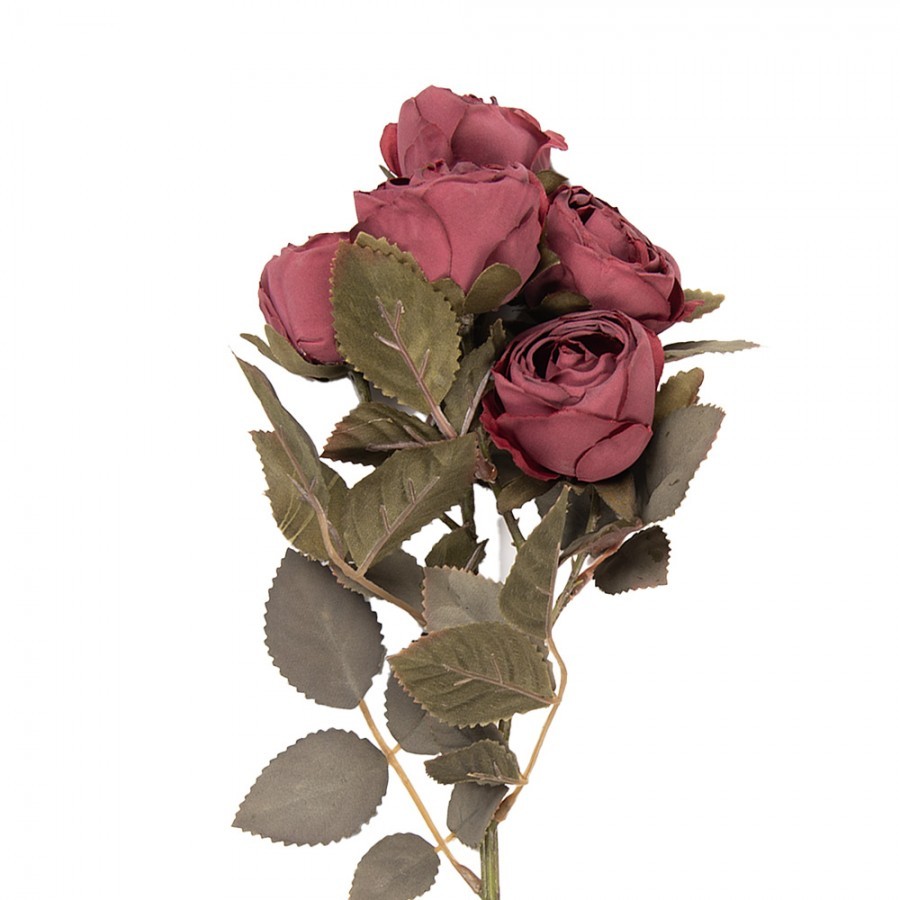 Artificial Flower Rose 43 Cm Red Plastic - 8*13*43 cm