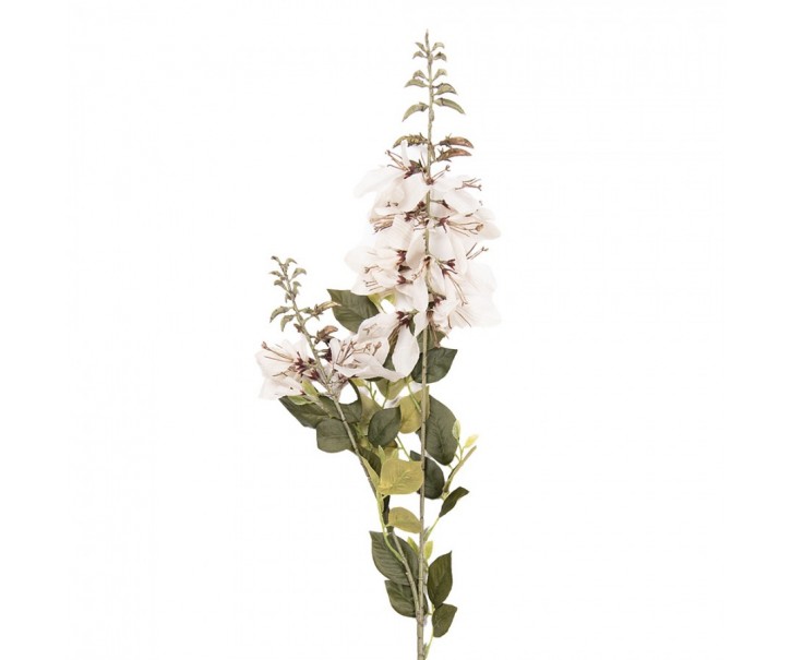 Artificial Flower 100 Cm White Plastic - 10*13*100 cm Clayre & Eef