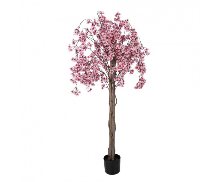 Dekorační strom broskvoň s růžovými květy Peach Blossom - 30*30*150 cm Clayre & Eef