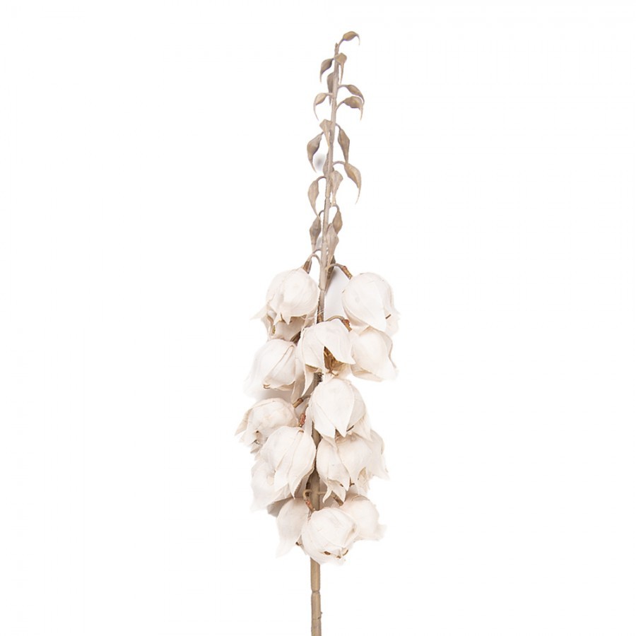 Dekorace umělá květina Yucca s bílými květy - 12*12*100 cm