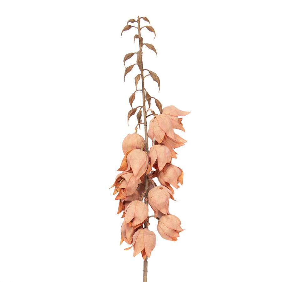 Dekorace umělá květina Yucca s oranžovými květy - 12*12*100 cm