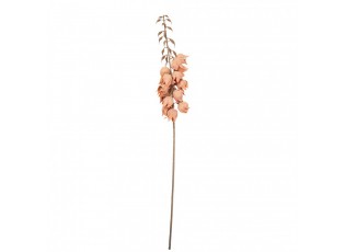 Dekorace umělá květina Yucca s oranžovými květy - 12*12*100 cm