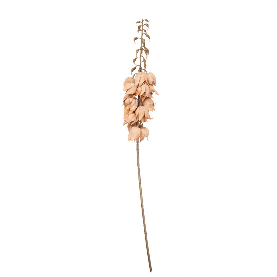 Dekorace umělá květina Yucca s lososovými květy - 12*12*100 cm