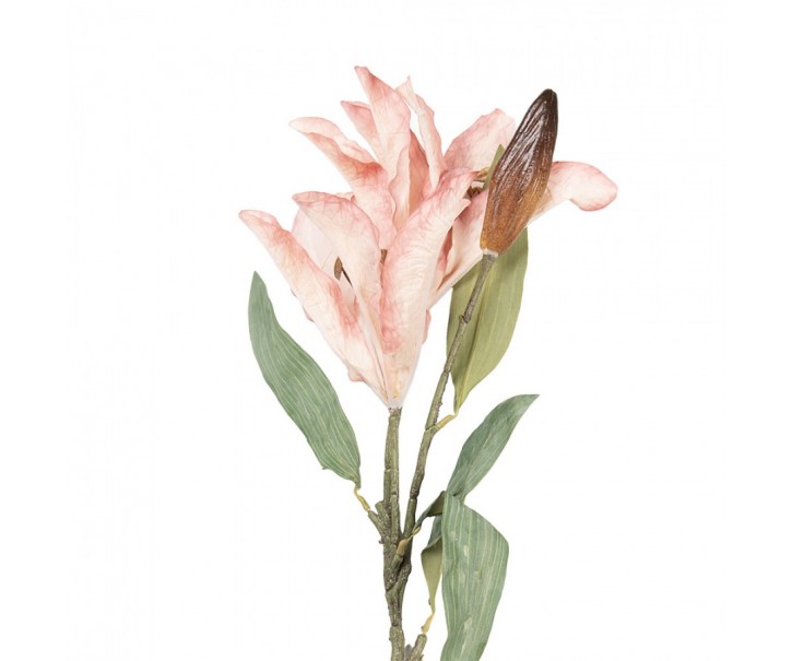 Artificial Flower 88 Cm Pink Plastic - 12*16*88 cm Clayre & Eef