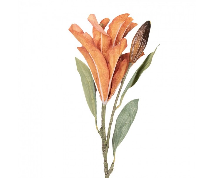 Artificial Flower 88 Cm Orange Plastic - 12*16*88 cm Clayre & Eef