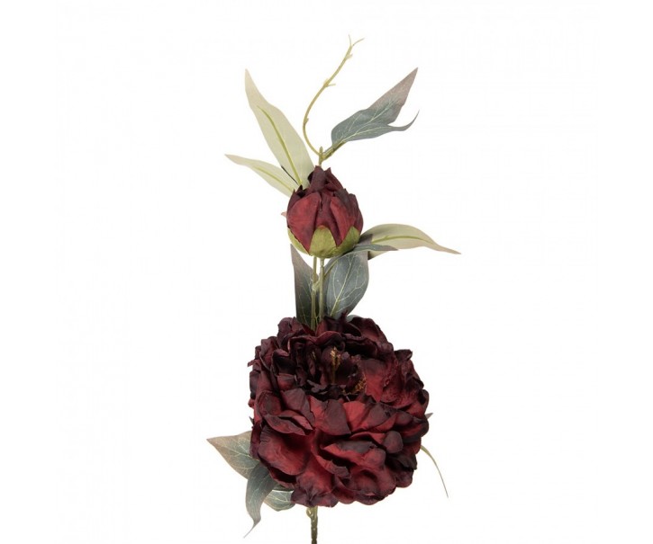 Artificial Flower 78 Cm Red Plastic - 14*14*78 cm Clayre & Eef