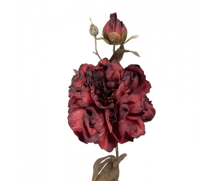Artificial Flower 73 Cm Red Plastic - 14*17*73 cm Clayre & Eef