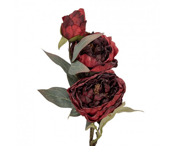 Artificial Flower 72 Cm Red Plastic - 16*16*72 cm Clayre & Eef