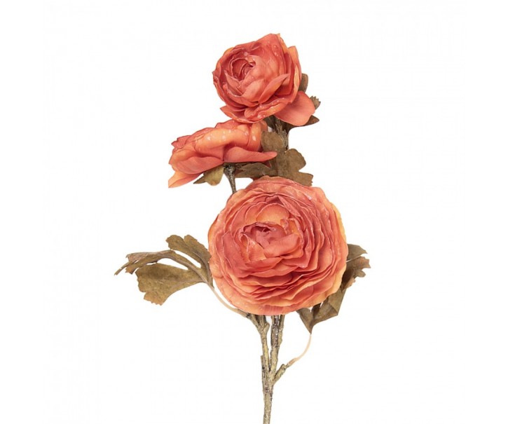 Artificial Flower 70 Cm Orange Plastic - 10*12*70 cm Clayre & Eef