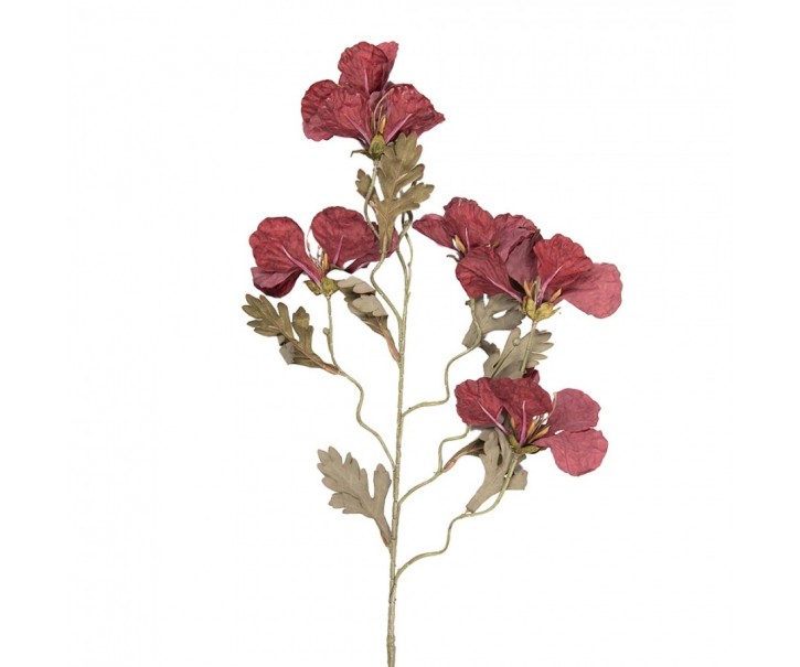 Artificial Flower 82 Cm Red Plastic - 8*21*82 cm Clayre & Eef