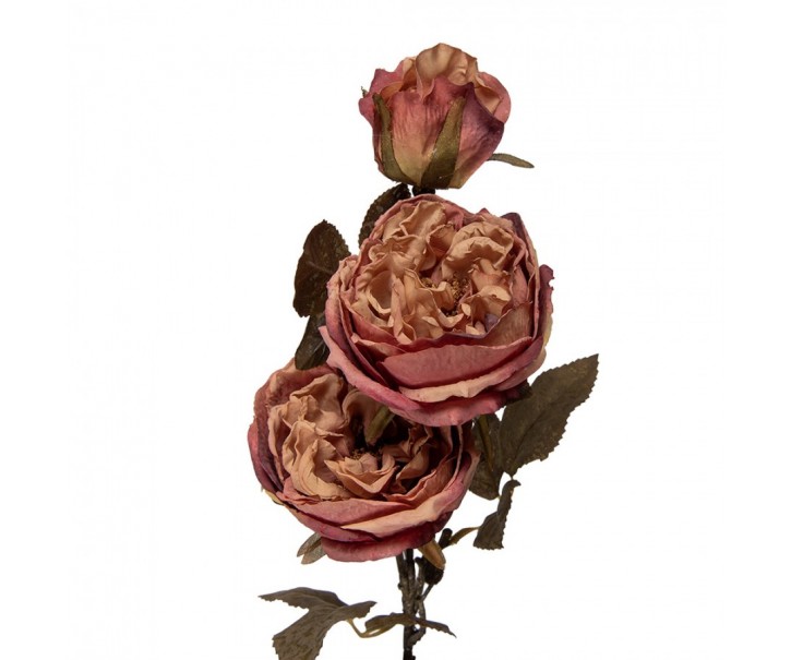 Artificial Flower 70 Cm Pink Plastic - 12*15*70 cm Clayre & Eef