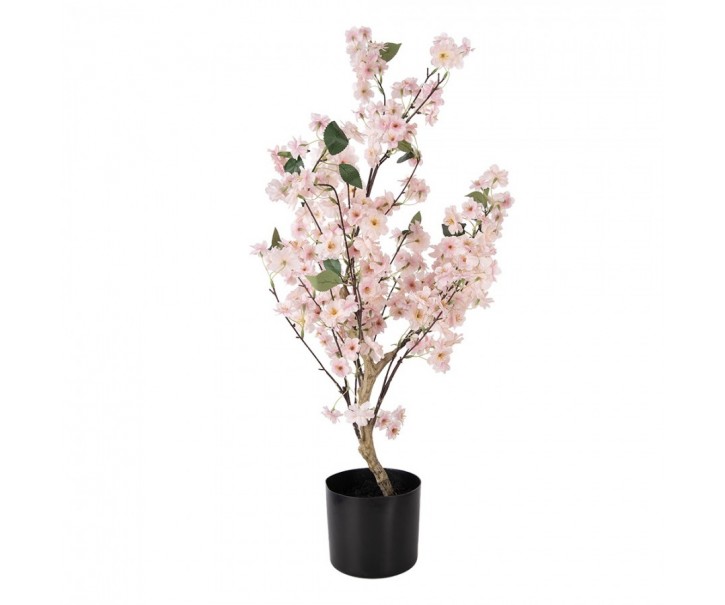 Dekorační strom třešeň s růžovými květy Cherry Blossom - 30*30*90 cm Clayre & Eef
