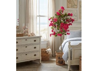 Dekorační strom s růžovými květy Bougainvillea Tree - 55*55*130 cm