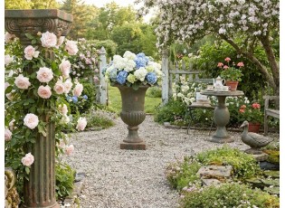 Zelený antik odkládací stůl Antiqou French - Ø 41*58 cm