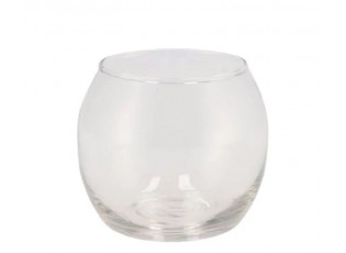Baňatá skleněná váza Sphere trasnparent - Ø 8*7 cm