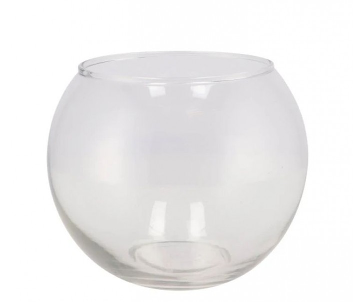 Baňatá skleněná váza Sphere transparent - Ø 17*14 cm daan kromhout
