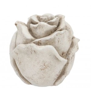 Cementová antik dekorace růže Saint antique Rose S - 9*9*8 cm
