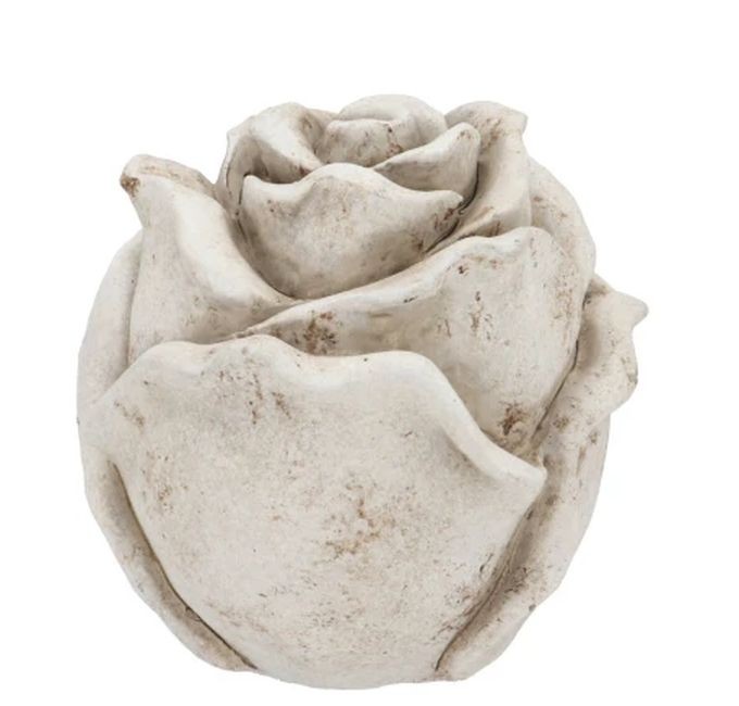 Cementová antik dekorace růže Saint antique Rose S - 9*9*8 cm 573502