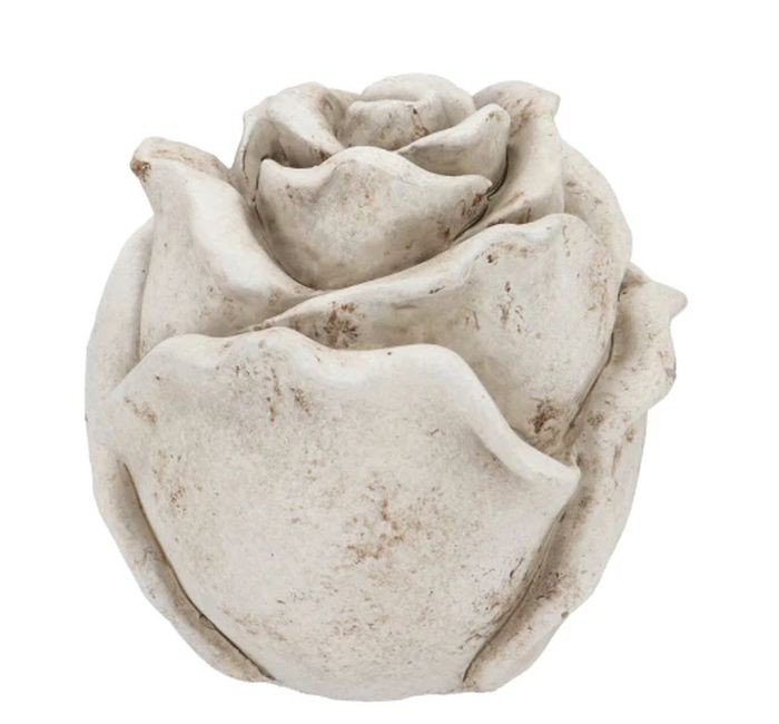 Cementová antik dekorace růže Saint antique Rose L - 13*13*13 cm 573500