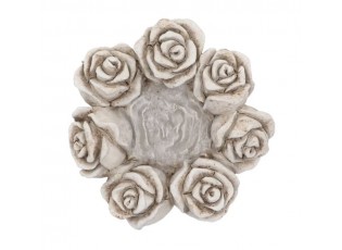 Cementový květináč mísa s růžemi Saint antique Rose - 24*24*9 cm