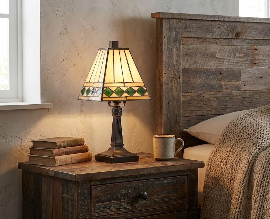 Stolní lampa Tiffany Pyramid - Ø 20*30 cm