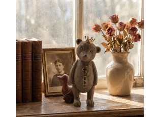 Dekorace medvídek s kačenkou a korunkou - 8*7*13 cm