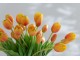 Kytice 7ks oranžových realistických tulipánů - 31cm J-Line by Jolipa