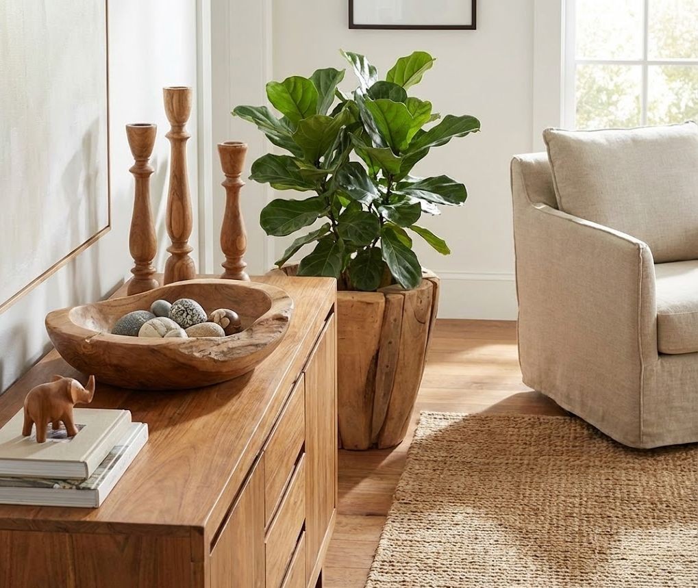 Dřevěný obal na květináč z teakového dřeva Jack M - Ø 35*40 cm J-Line by Jolipa Dřevěný obal na květináč z teakového dřeva Jack M - Ø 35*40 cm J-Line by Jolipa